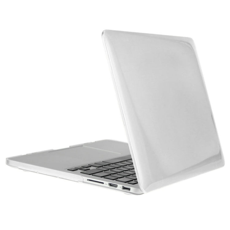 ENKAY for Macbook Pro Retina 13.3 inch (US Version) / A1425 / A1502 Hat-Prince 3 in 1 Crystal Hard Shell Plastic Protective Case with Keyboard Guard & Port Dust Plug(White)