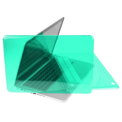 ENKAY for Macbook Pro 15.4 inch (US Version) / A1286 Hat-Prince 3 in 1 Crystal Hard Shell Plastic Protective Case with Keyboard Guard & Port Dust Plug(Green)