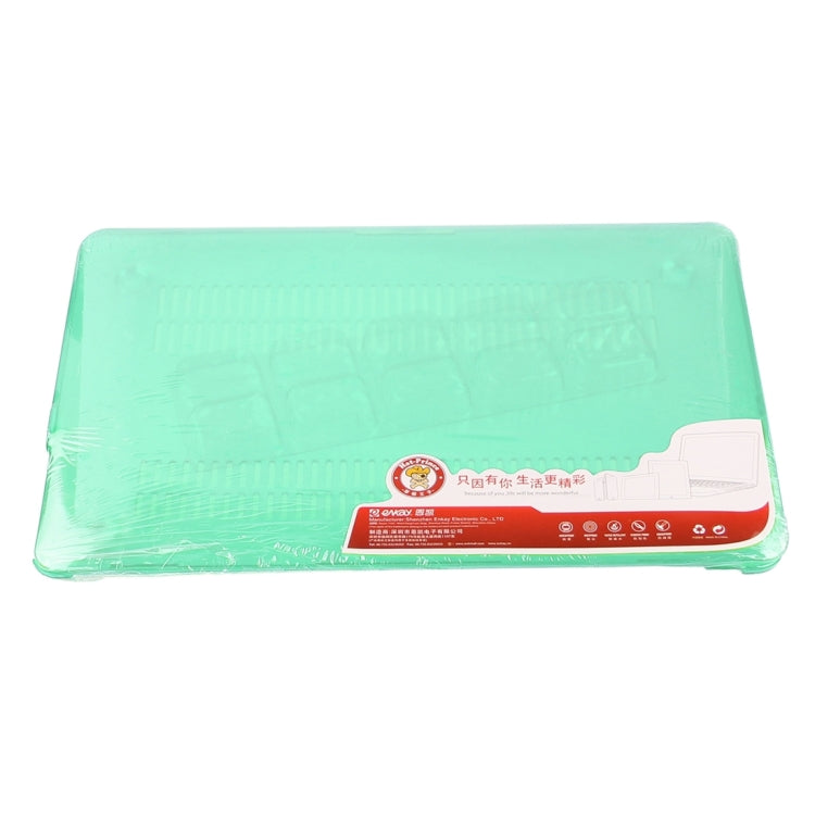 ENKAY for Macbook Pro 15.4 inch (US Version) / A1286 Hat-Prince 3 in 1 Crystal Hard Shell Plastic Protective Case with Keyboard Guard & Port Dust Plug(Green)