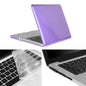 ENKAY for Macbook Pro 15.4 inch (US Version) / A1286 Hat-Prince 3 in 1 Crystal Hard Shell Plastic Protective Case with Keyboard Guard & Port Dust Plug(Purple)