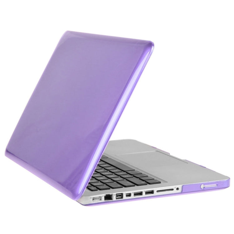 ENKAY for Macbook Pro 15.4 inch (US Version) / A1286 Hat-Prince 3 in 1 Crystal Hard Shell Plastic Protective Case with Keyboard Guard & Port Dust Plug(Purple)