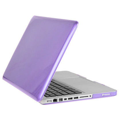 ENKAY for Macbook Pro 15.4 inch (US Version) / A1286 Hat-Prince 3 in 1 Crystal Hard Shell Plastic Protective Case with Keyboard Guard & Port Dust Plug(Purple)