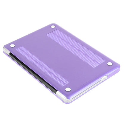 ENKAY for Macbook Pro 15.4 inch (US Version) / A1286 Hat-Prince 3 in 1 Crystal Hard Shell Plastic Protective Case with Keyboard Guard & Port Dust Plug(Purple)
