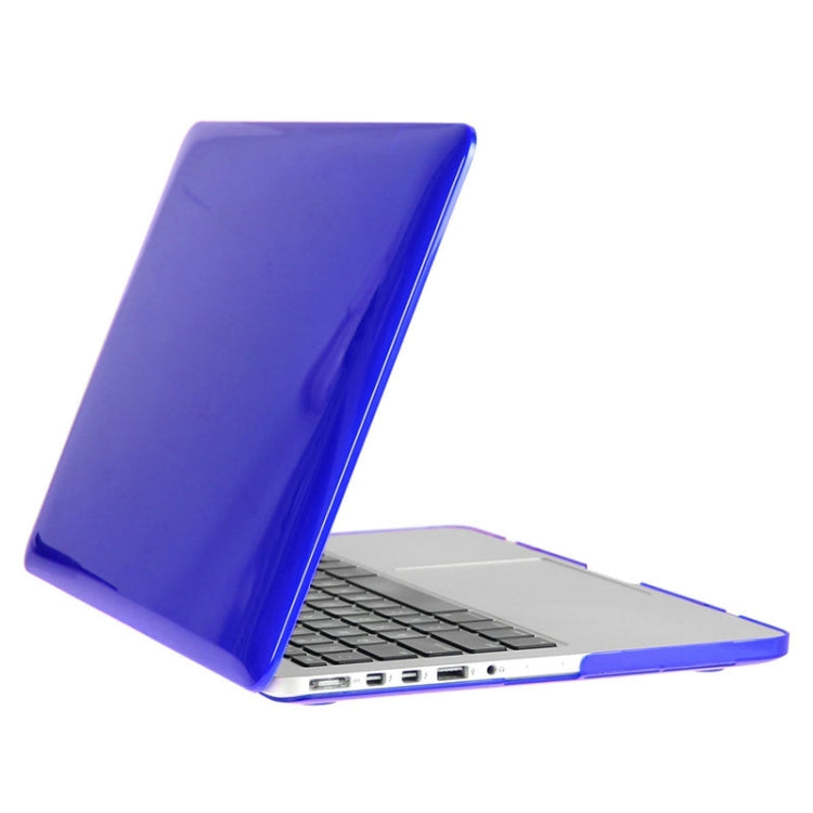 ENKAY for Macbook Pro Retina 15.4 inch (US Version) / A1398 Hat-Prince 3 in 1 Crystal Hard Shell Plastic Protective Case with Keyboard Guard & Port Dust Plug(Dark Blue)