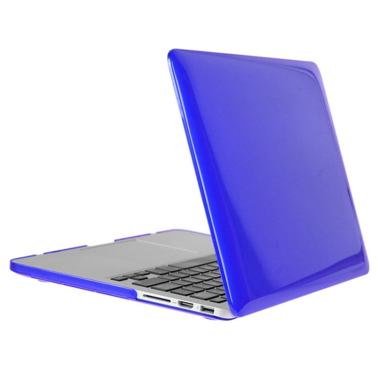 ENKAY for Macbook Pro Retina 15.4 inch (US Version) / A1398 Hat-Prince 3 in 1 Crystal Hard Shell Plastic Protective Case with Keyboard Guard & Port Dust Plug(Dark Blue)