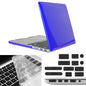 ENKAY for Macbook Pro Retina 15.4 inch (US Version) / A1398 Hat-Prince 3 in 1 Crystal Hard Shell Plastic Protective Case with Keyboard Guard & Port Dust Plug(Dark Blue)