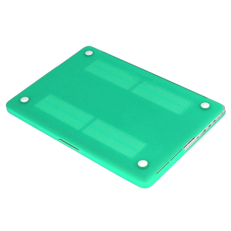 ENKAY for Macbook Pro Retina 13.3 inch (US Version) / A1425 / A1502 Hat-Prince 3 in 1 Frosted Hard Shell Plastic Protective Case with Keyboard Guard & Port Dust Plug(Green)