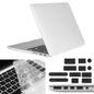 ENKAY for Macbook Pro Retina 13.3 inch (US Version) / A1425 / A1502 Hat-Prince 3 in 1 Frosted Hard Shell Plastic Protective Case with Keyboard Guard & Port Dust Plug(White)