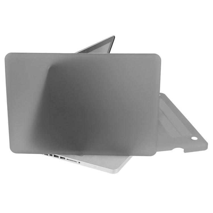 ENKAY for Macbook Pro 15.4 inch (US Version) / A1286 Hat-Prince 3 in 1 Frosted Hard Shell Plastic Protective Case with Keyboard Guard & Port Dust Plug(Grey)