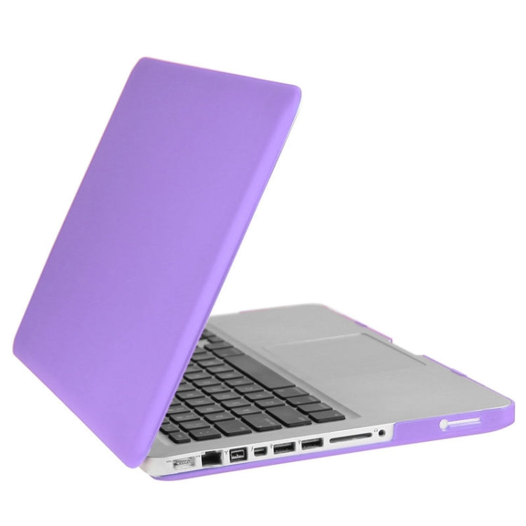 ENKAY pour Macbook Pro 15,4 pouces (version américaine) / A1286 Hat-Prince Coque de protection rigide mate 3 en 1 avec protection de clavier et bouchons anti-poussière (violet)