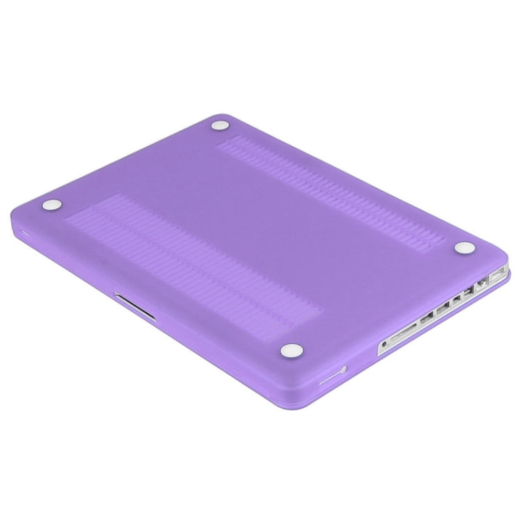 ENKAY pour Macbook Pro 15,4 pouces (version américaine) / A1286 Hat-Prince Coque de protection rigide mate 3 en 1 avec protection de clavier et bouchons anti-poussière (violet)