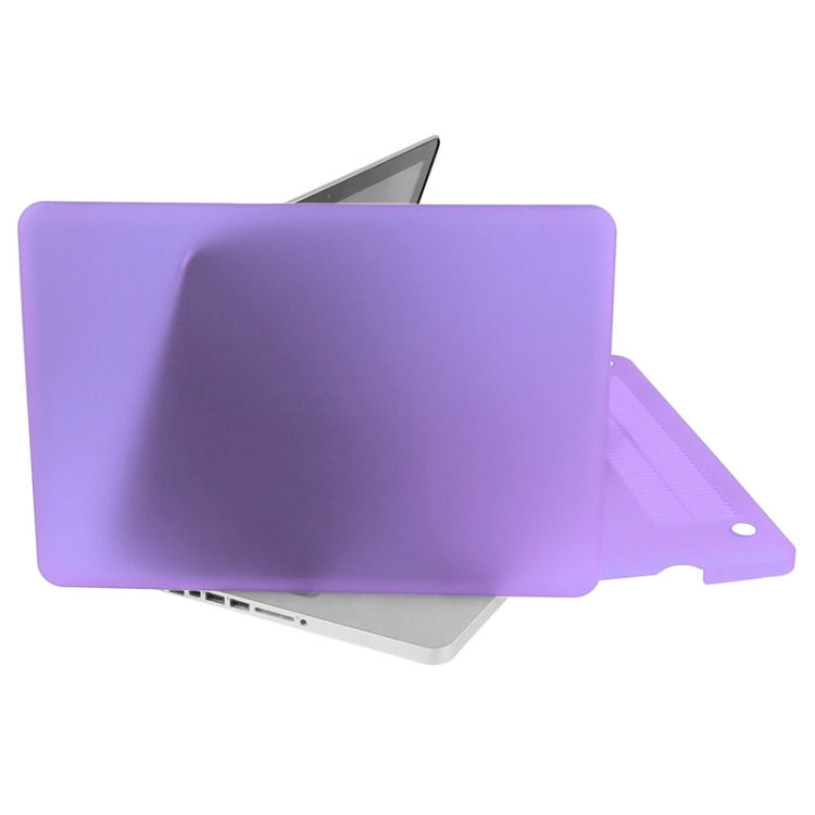ENKAY pour Macbook Pro 15,4 pouces (version américaine) / A1286 Hat-Prince Coque de protection rigide mate 3 en 1 avec protection de clavier et bouchons anti-poussière (violet)