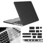 ENKAY pour Macbook Pro Retina 15,4 pouces (version américaine) / A1398 Hat-Prince 3 en 1 coque de protection rigide givrée en plastique avec protection de clavier et cache anti-poussière de port (noir)
