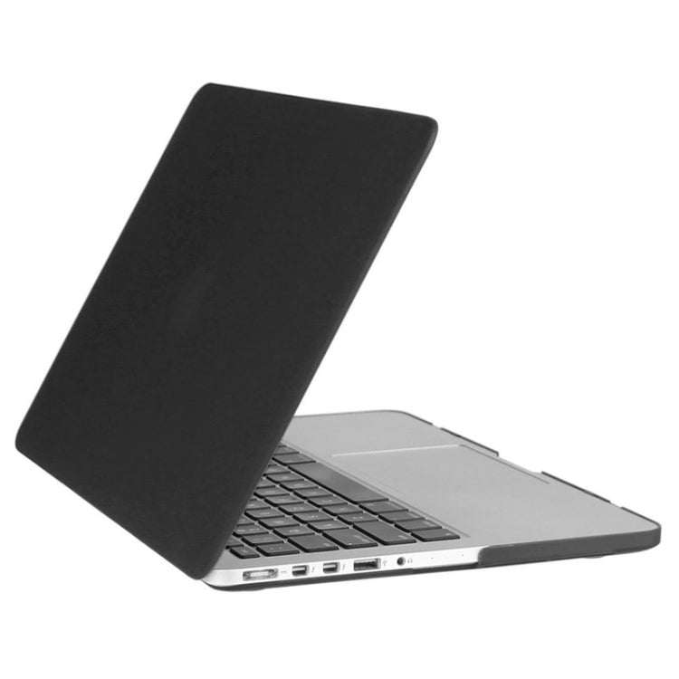 ENKAY pour Macbook Pro Retina 15,4 pouces (version américaine) / A1398 Hat-Prince 3 en 1 coque de protection rigide givrée en plastique avec protection de clavier et cache anti-poussière de port (noir)