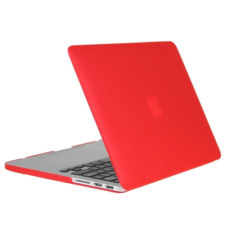 ENKAY for Macbook Pro Retina 15.4 inch (US Version) / A1398 Hat-Prince 3 in 1 Frosted Hard Shell Plastic Protective Case with Keyboard Guard & Port Dust Plug(Red)