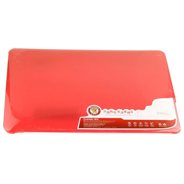 ENKAY for Macbook Pro Retina 15.4 inch (US Version) / A1398 Hat-Prince 3 in 1 Frosted Hard Shell Plastic Protective Case with Keyboard Guard & Port Dust Plug(Red)