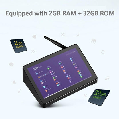 Pipo X9 TV Box 8,9 pouces Écran tactile Android 7.0 Tablette Mini PC, RK3288, Quad Core 1,8 GHz, RAM : 2 Go, ROM : 32 Go, Prise en charge WiFi / Bluetooth / Ethernet / HDMI / Carte TF