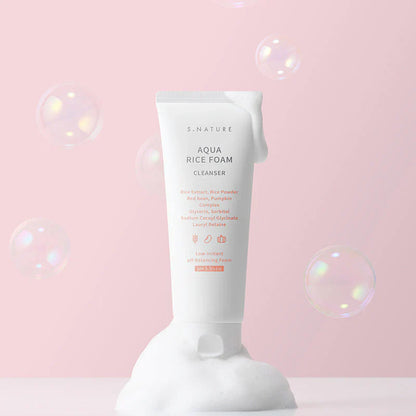 S.NATURE Aqua Rice Foam Cleanser 80ml