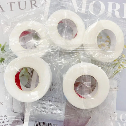 5Pcs Breathable Medical Paper Tapes Eyelash Extension Professional Lashes White Tape Eye False Lashes Patch Eyelid Sticker