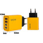120W Fast Charging 4 Ports Mobile Phone Charger QC3.0 USB Type C Chargers Dual PD Wall Adapter EU/US/UK Plug for iPhone15 Xiaomi