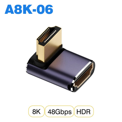 UGOURD HDMI2.1 Cable Adapter mini micro hdmi to HDMI 2.1 Converter 48Gpbs 8K60HZ 4K120HZ for HDTV Projector PS4 PS5 Laptop PC