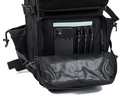 QT&QY 50L Tactical Backpack survival Bag Hunting MOLLE Backpack GYM For Men EDC Outdoor Hiking Rucksack Witch Bottle Holder