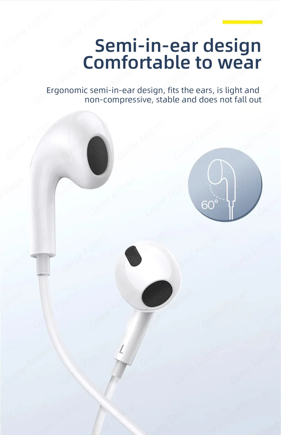 Type C Wired Earphones For Apple iPhone 15 Pro Max In-Ear With Microphone For Sumsung Onepuls Xiaomi Redmi Huawei USB C Earpbuds