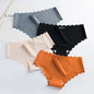 4pcs Ice Silk Seamless Women's Underwear with Pure Cotton Crotch for High-end Japanese Girls