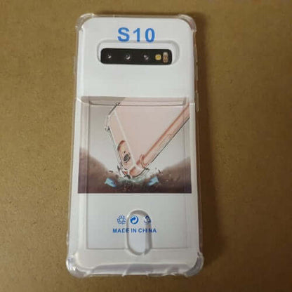 Soft TPU Clear Case With Card Slot - For Samsung S10