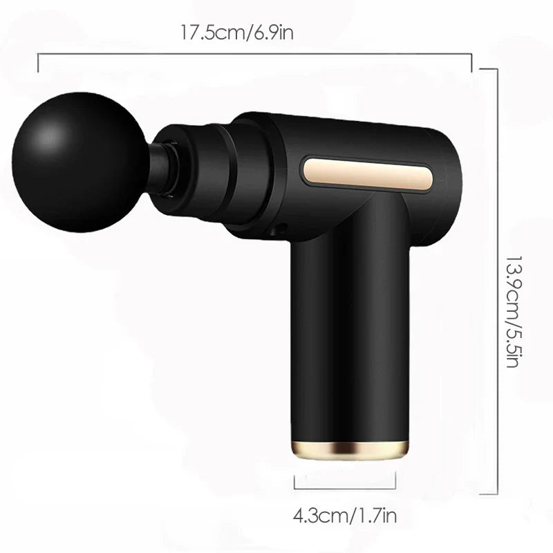Massage Gun Fascia Deep Muscle Relax Body Neck Massager Electric Fitness Equipment Noise Reduction Male Female