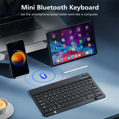 EMTRA Clavier et souris Bluetooth rétroéclairés pour iOS, Android, Windows, iPad, clavier portugais, clavier espagnol