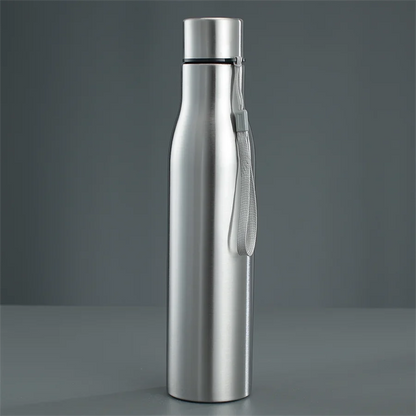 1pc 750ml/1000ml Stainless Steel Water Bottle, Large Capacity Portable Sports Bottles For Outdoor Camping Hiking Travel