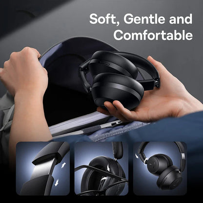 Casque Bluetooth sans fil Baseus Bass 30 Max – Bluetooth 5.3 – Écouteurs supra-auriculaires à diaphragme de 40 mm avec basses renforcées et latence ultra-faible – Autonomie 50h