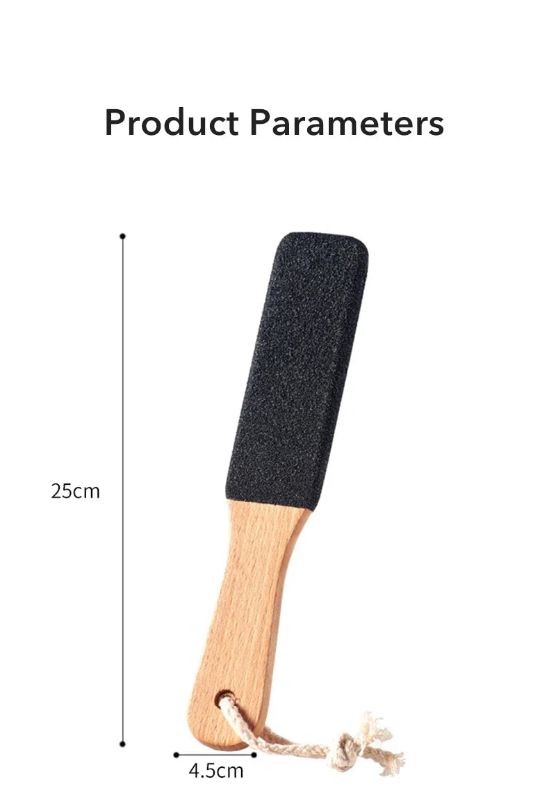 1PCS Professional Pedicure Rasp Tool for Dead Skin Crack Heels Beech Wood Foot File Rasp Callus Remover Foot Scrubber