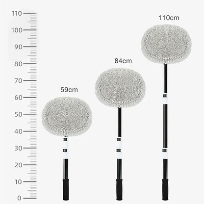 2022 New 15 Degree Bend Car Cleaning Brush Car Wash Brush Chenille Broom Telescoping Long Handle Cleaning Mop Cleaning Tools
