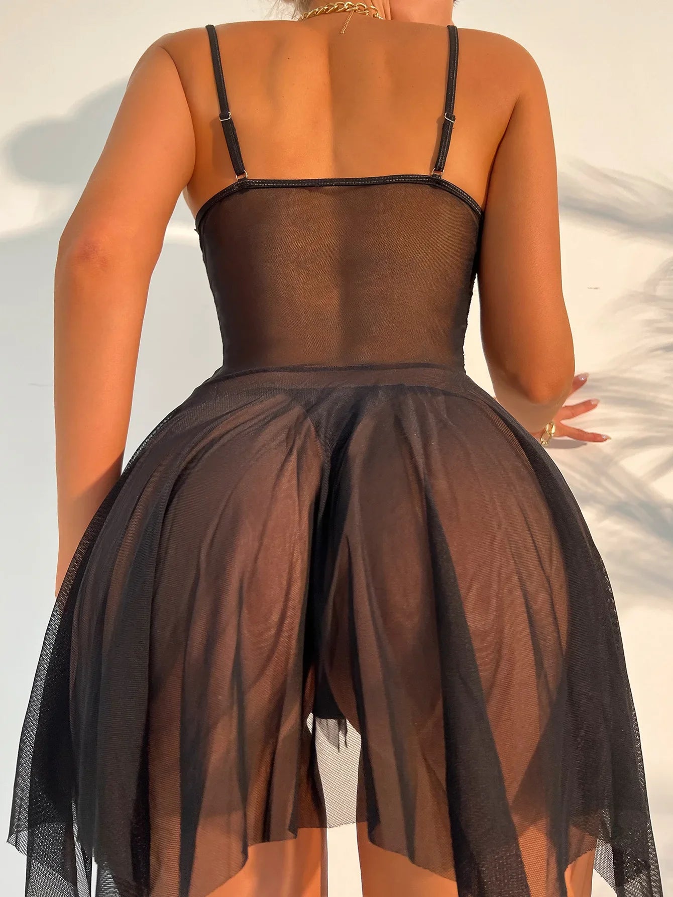 Sexy Lingerie Women Crotchless Sleepwear Summer Pajamas Lace Female Night Dress Erotic Costumes Underwear Nightgown G-string