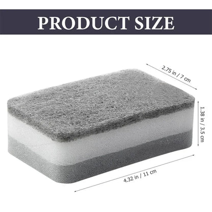 30/5pcs Magic Cleaning Sponges Double-sided Reusable Kitchen Sponge Wipes Pan Pot Dishwashing Scouring Pads Brush Clean Tools