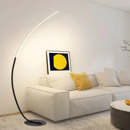 Nordic LED Corner Floor Lamp Simple Black White Floor Light For Dining Room Living Room