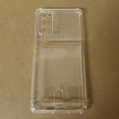 Soft TPU Clear Case With Card Slot - For Samsung S20 FE