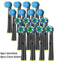 16/20PCS Brush Head nozzles for Oral B Electric Toothbrush Replacement Head Refill Sensitive Floss Cross Action for Oralb