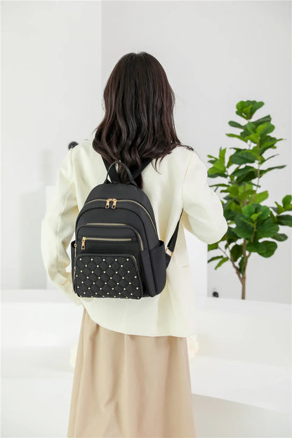 Sac à Dos Mode Femme, Sacs à Dos en Nylon de Haute Qualité, Grand Sac de Voyage pour Femmes, Grands Cartables pour Filles Adolescentes, Sac à Bandoulière