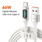 Toocki Silicone USB Type C to USB C Cable PD 100W Fast Charge  for Macbook Samsung Huawei Xiaomi Type C to Type C Cable Display