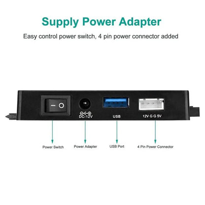 SATA/IDE to USB 3.0 Adapter Hard Drive Adapter Cable Converter for 2.5/3.5 Inch SATA and IDE HDD Support 6TB For PC Macbook
