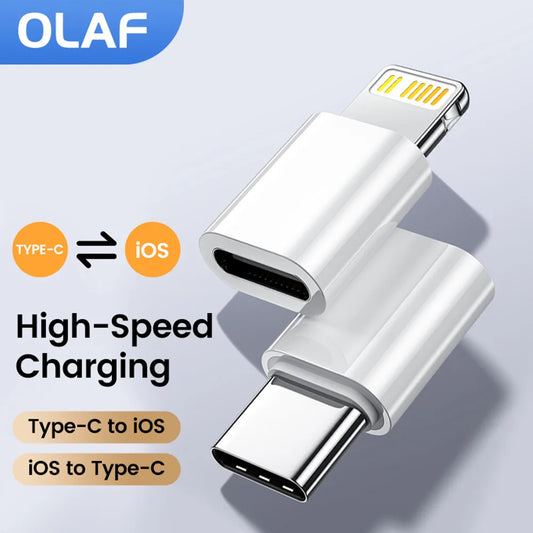 Adaptateur USB C vers Lightning (femelle) pour charge rapide sur iPhone
