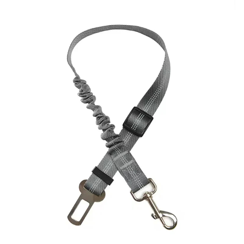 Dog Car Safety Belt Dog Safety Belt with Damping Belt and Reflective Line Adjustable Length Suitable Any Dog