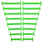 16pcs/lot Silicone Shoelaces No Tie Shoelaces 12 colors Elastic Lace Shoelace Creative Lazy Silicone Laces Rubber Lace