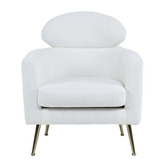 Armchair Home ESPRIT White Silver Metal 71 x 75 x 95 cm