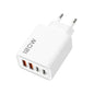 Quick Charge 3.0 Fast Charger Muti Total 120W 4 Port USB Type C PD Mobile Phone Wall Adapter for iPhone 16 Samsung S24 Xiaomi 15