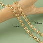 YEGUI C77,diy chain,18k gold rhodium plated,copper,pass REACH,nickel free,jewelry making,charms,diy bracelet necklace,1m/lot