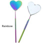 1pcs Heart Shape Eyelash Mirror Magnifying Long Handle Mirror For Checking False Eyelashes Extension Supplies Beauty Makeup Tool